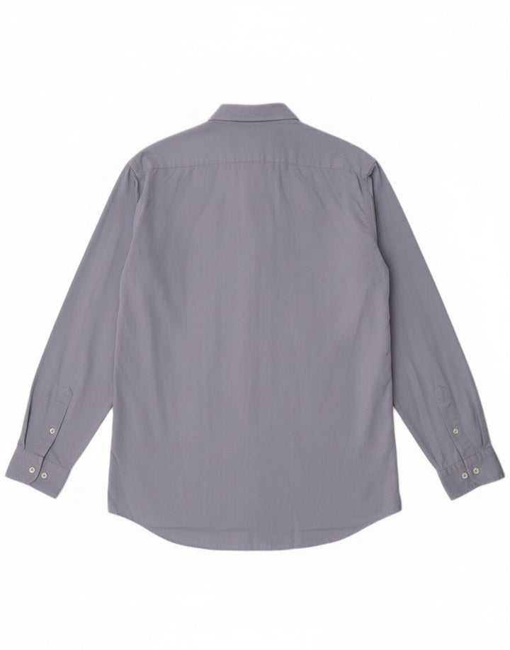 Lacoste Chemise Homme Taille 40 Coton Bleu Moyen