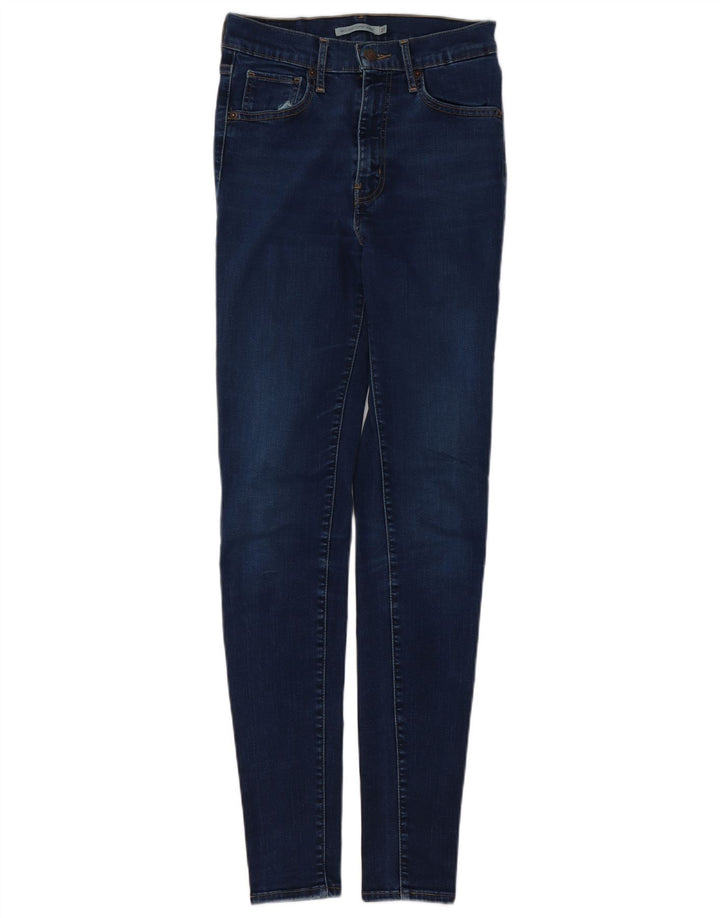 LEVI'S Jean Mile High Super Skinny Femme W27 L32 Bleu Marine Coton