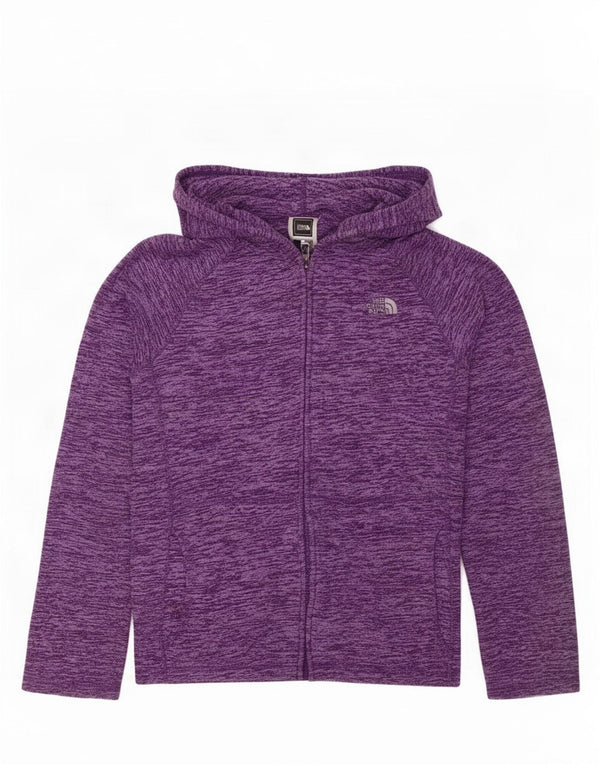 The North Face Veste polaire à capuche pour fille 12-13 ans Large Violet Moucheté