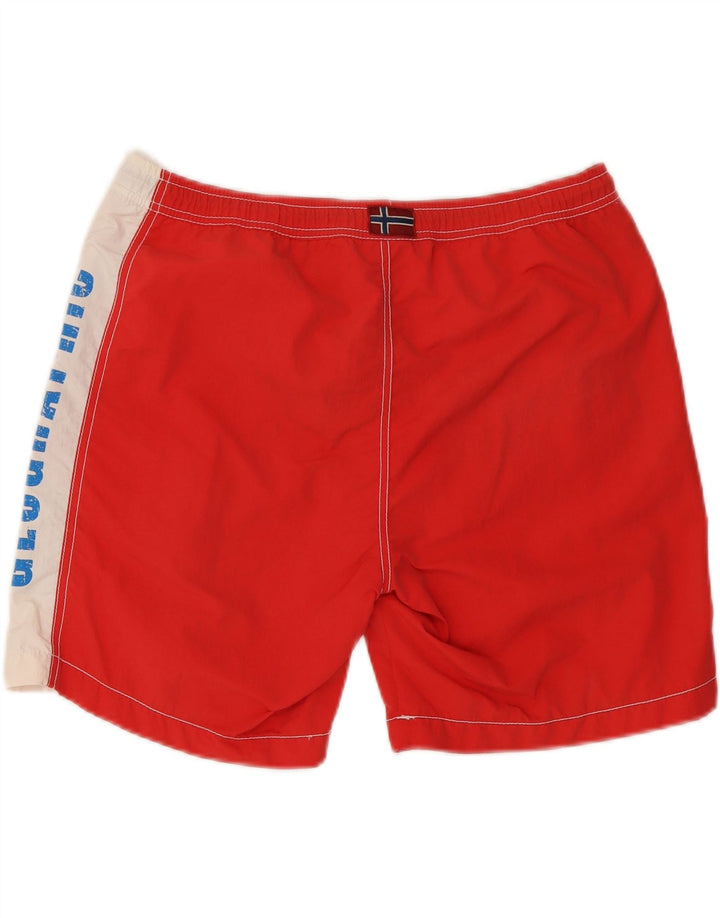 NAPAPIJRI Short de Bain Graphique Homme XL Rouge Colorblock Polyester