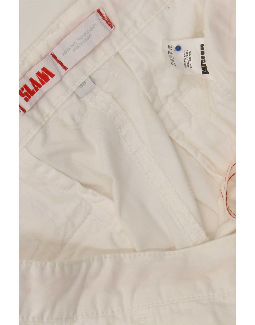 Slam Short Cargo Homme W38 XL Coton Blanc