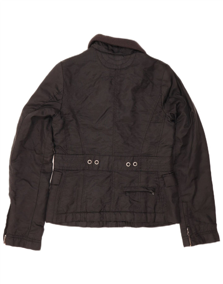 Tommy Hilfiger Veste utilitaire pour femme UK 10 Petit nylon noir
