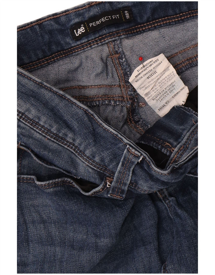 Lee Jean droit pour femme US 4 Small W28 L30 Bleu Coton