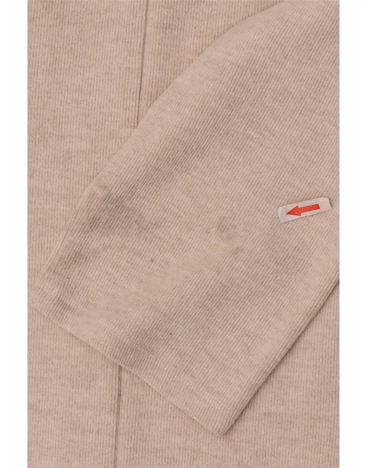 Zara Robe droite à manches 3/4 pour femme UK 12 Beige moyen