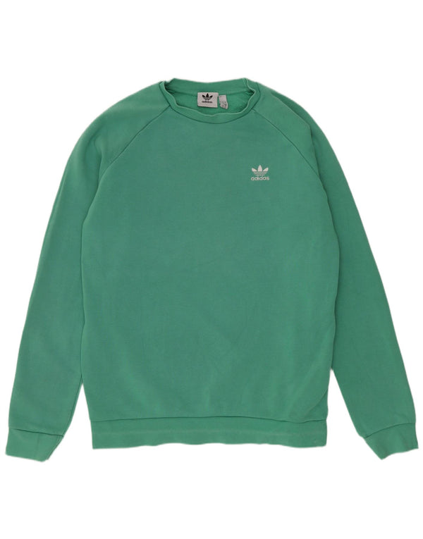 Adidas Mens Sweatshirt Jumper Grand Vert Coton