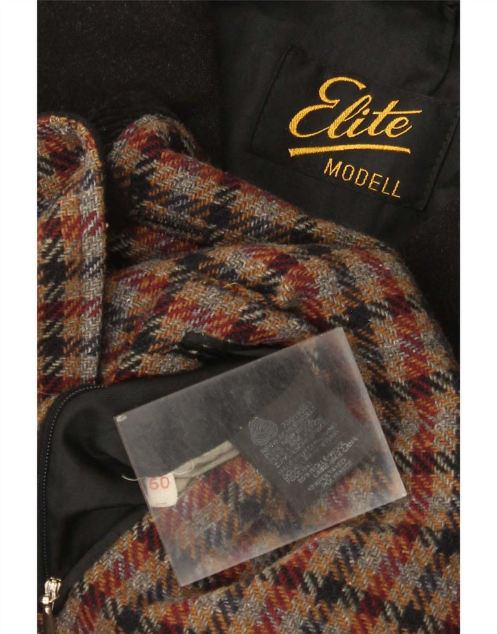 Pardessus homme Elite IT 50 Large laine vierge noire