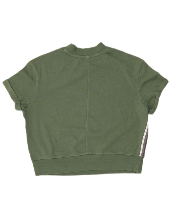 Calvin Klein Sweat-shirt graphique surdimensionné pour femme UK 10 Petit Vert