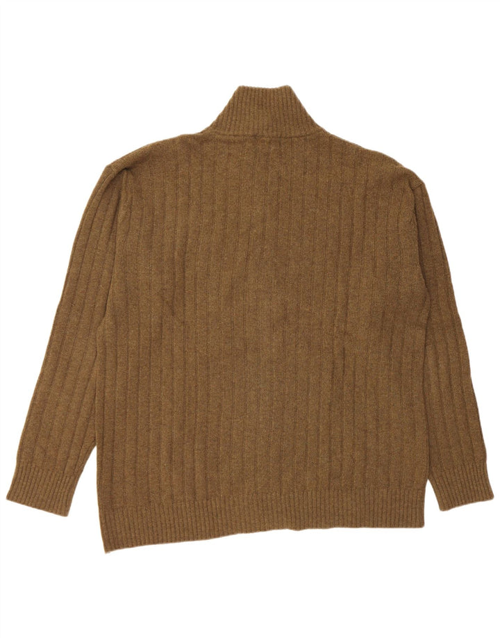Kappa Cardigan pour homme en laine kaki 2XL