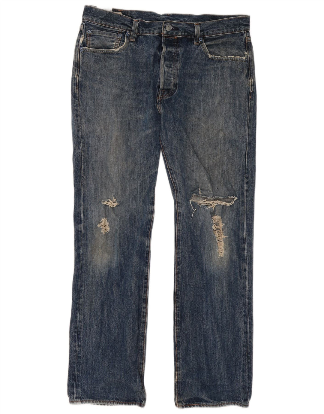 Levi's Jean droit vieilli W34 L32 homme bleu coton