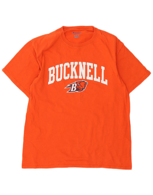 Champion Bucknell Bison Football T-shirt graphique pour homme Taille L Orange