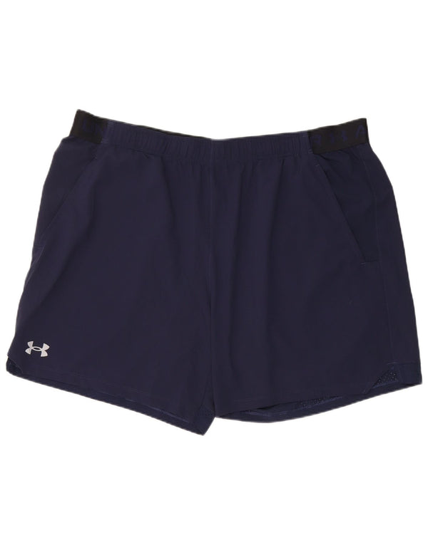 Under Armour Short de Sport Graphique 2XL Homme Bleu Marine