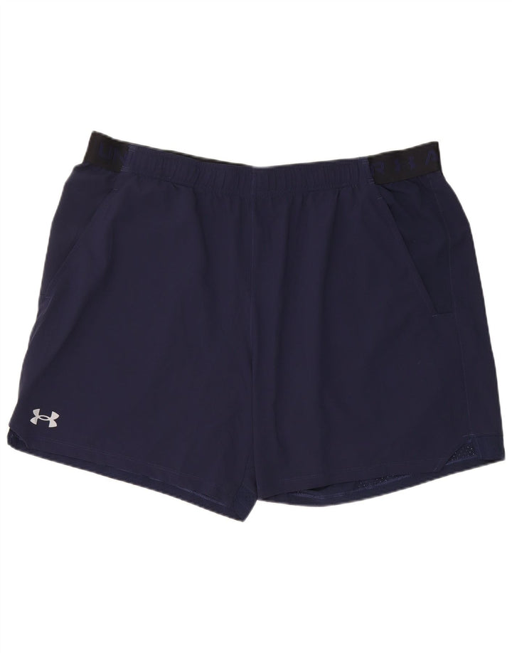 Under Armour Short de Sport Graphique 2XL Homme Bleu Marine