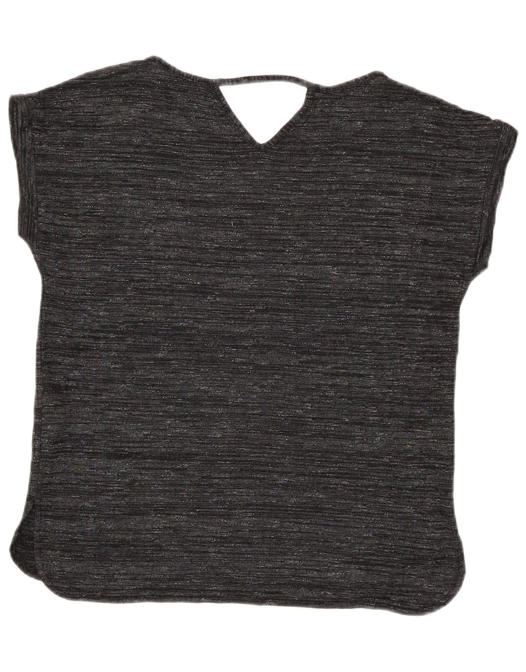 OASIS Womens Oversized Knit Blouse Top UK 10 Small Grey Flecked Viscose