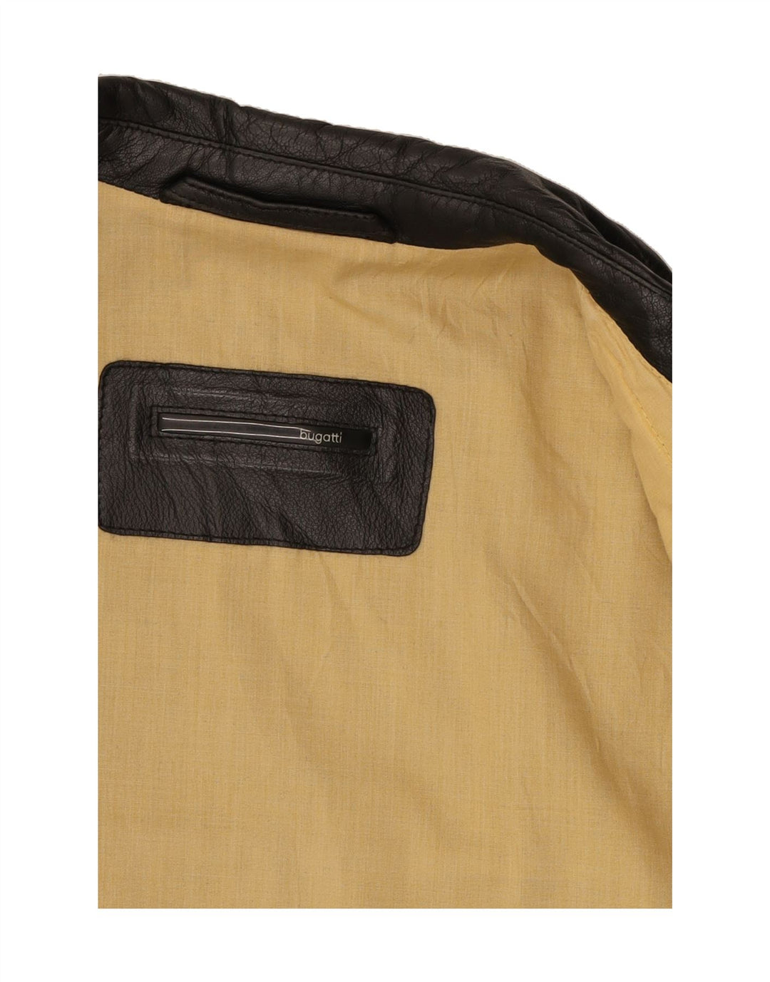 BUGATTI Mens Leather Jacket EU 48 Medium Black Leather Vintage Bugatti and Second-Hand Bugatti from Messina Hembry 