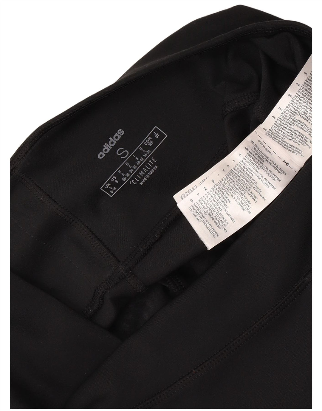 Adidas Climalite Leggings UK 8/10 Petit Noir Polyester