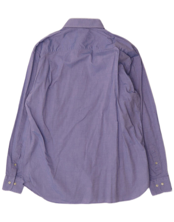 Trussardi Chemise Homme Taille 43 17 XL Bleu Coton