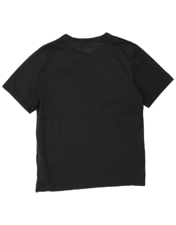 Nike Hommes Dri Fit See Through T-Shirt Top Noir Moyen Polyester