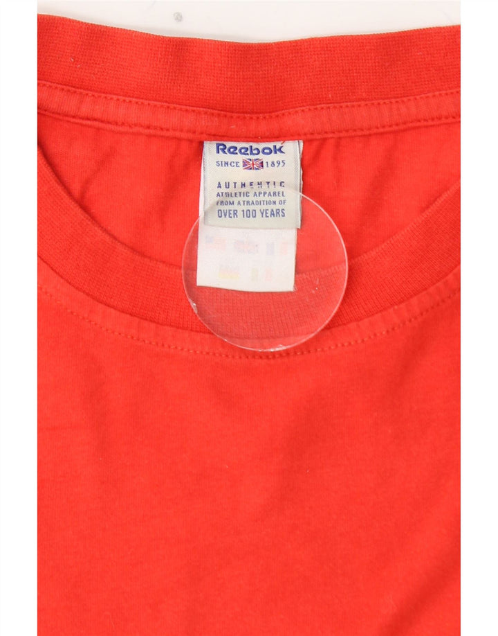 REEBOK T-Shirt Graphique Homme Grand Rouge Coton