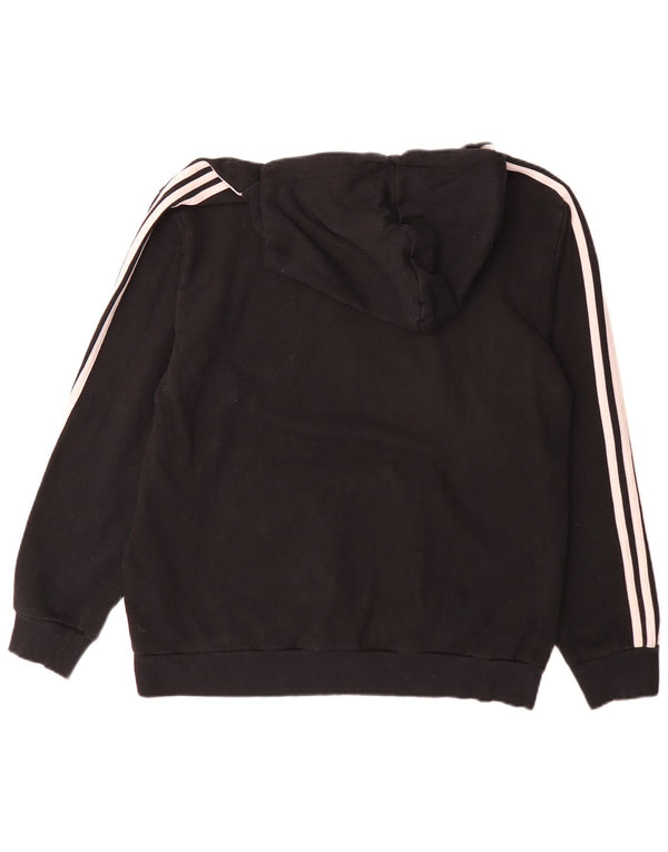 Adidas Pull à capuche graphique pour homme XL en coton noir