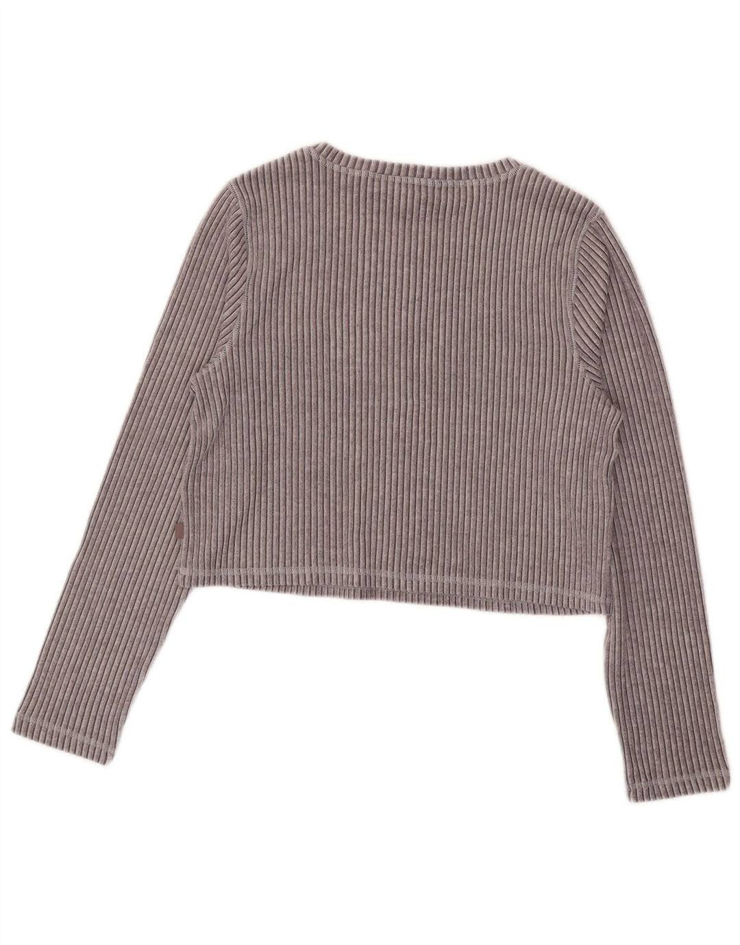 Marks & Spencer Haut court à manches longues pour femme UK 16 Large Gris Viscose