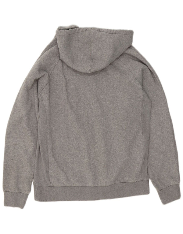 Adidas Pull à capuche zippé pour homme en coton moucheté gris moyen