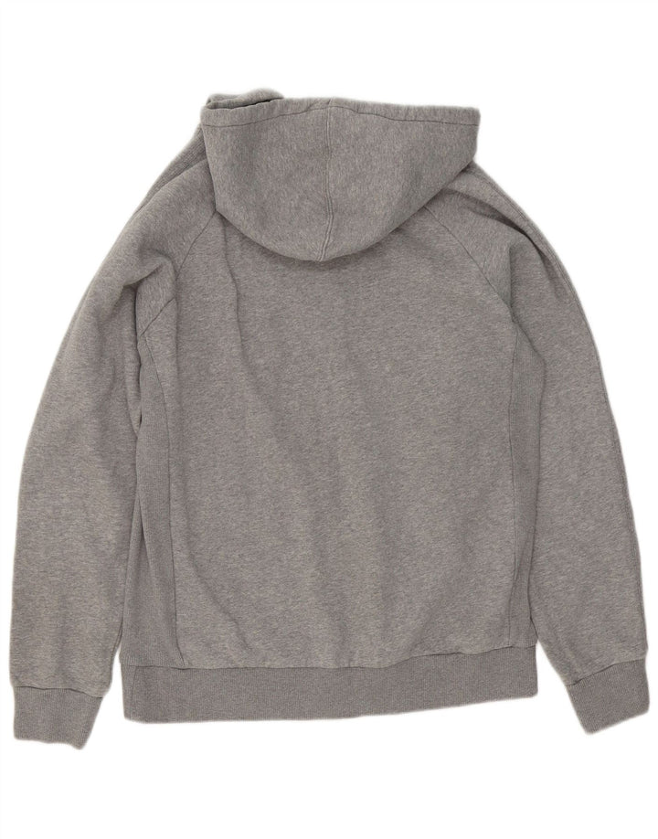 Adidas Pull à capuche zippé pour homme en coton moucheté gris moyen