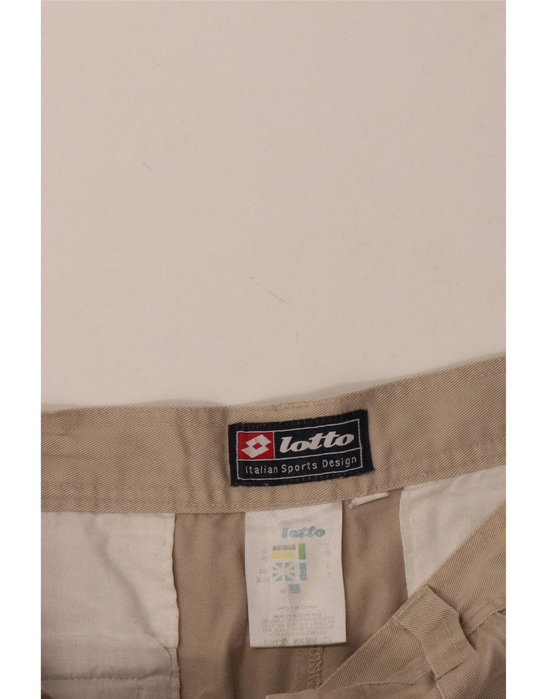 Lotto Short Cargo Homme W36 Grand Coton Beige