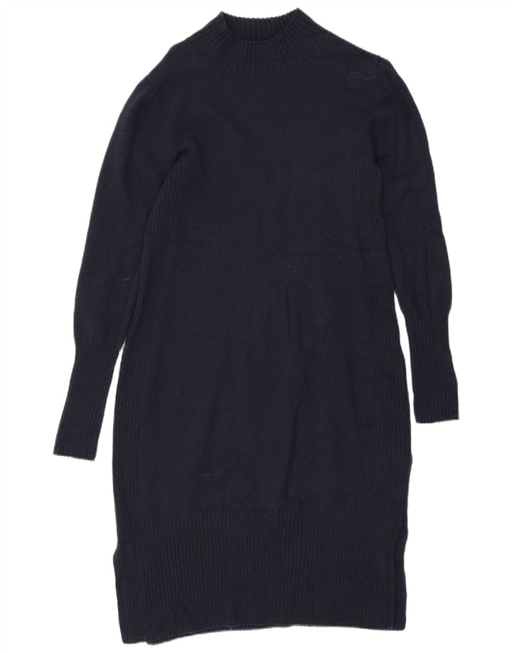 Hobbs Robe pull pour femme UK 42 en laine bleu marine moyen