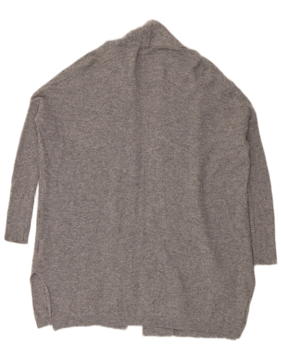 Superdry Pull Cardigan Ouvert Oversize Femme UK 2 2XS Gris Moucheté