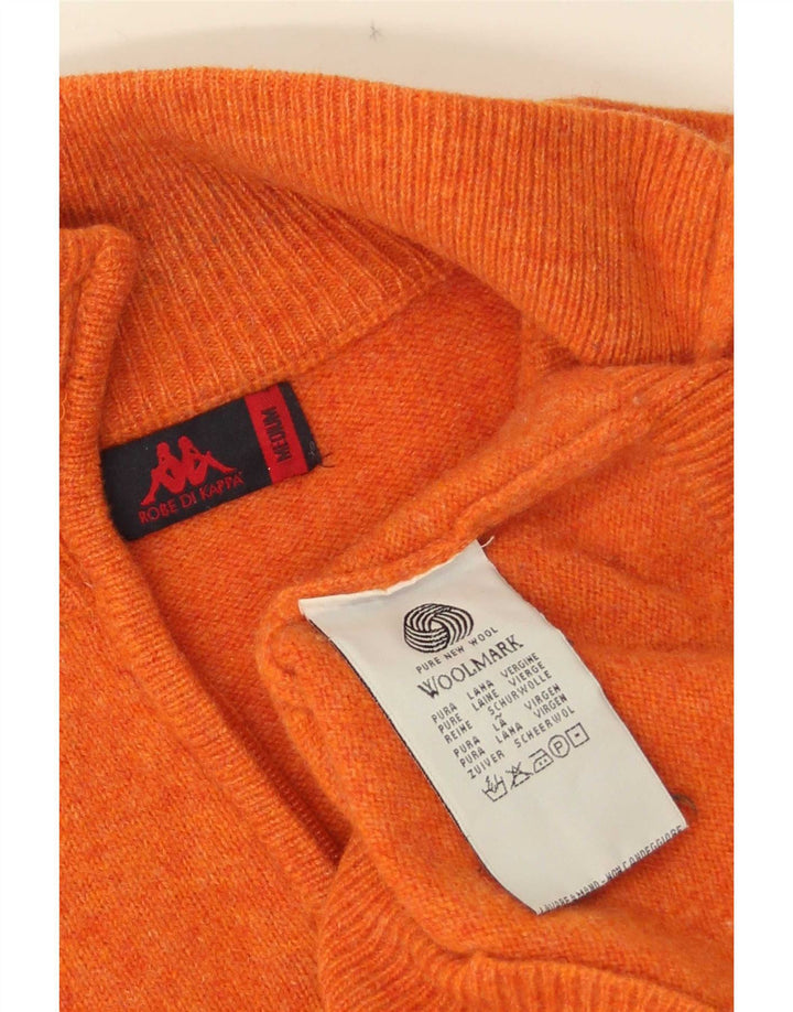 Kappa Pull Col Zippé Homme Orange Moyen Laine