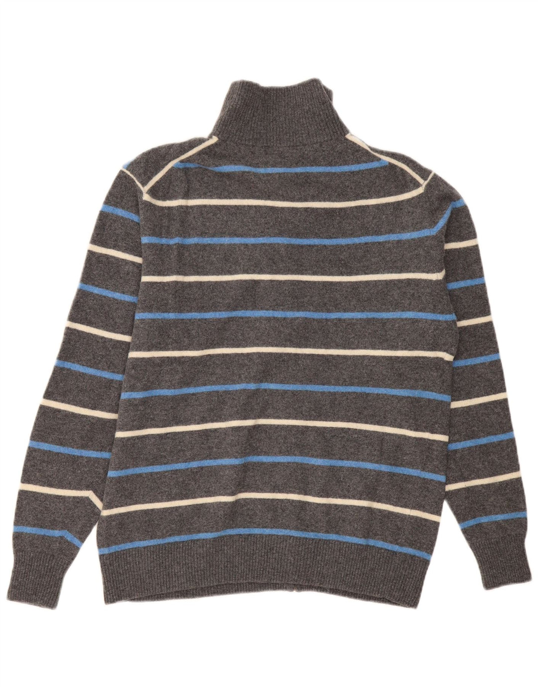 Kappa Cardigan Homme Pull 2XL Gris Rayé Laine