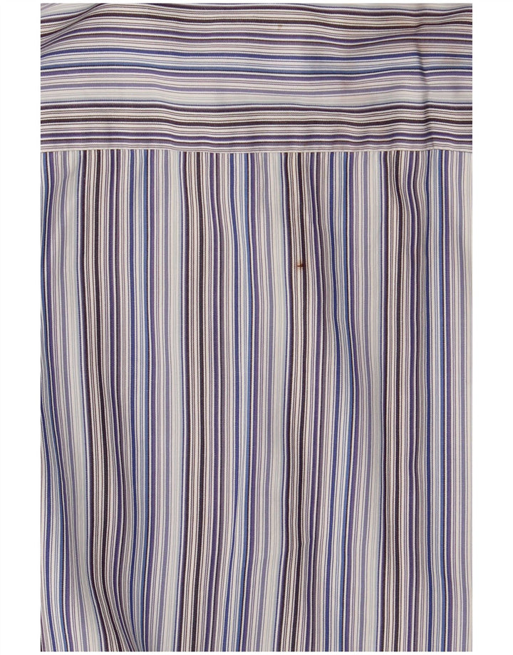 Hugo Boss Chemise Homme Taille 42 16 1/2 Large Bleu Rayé