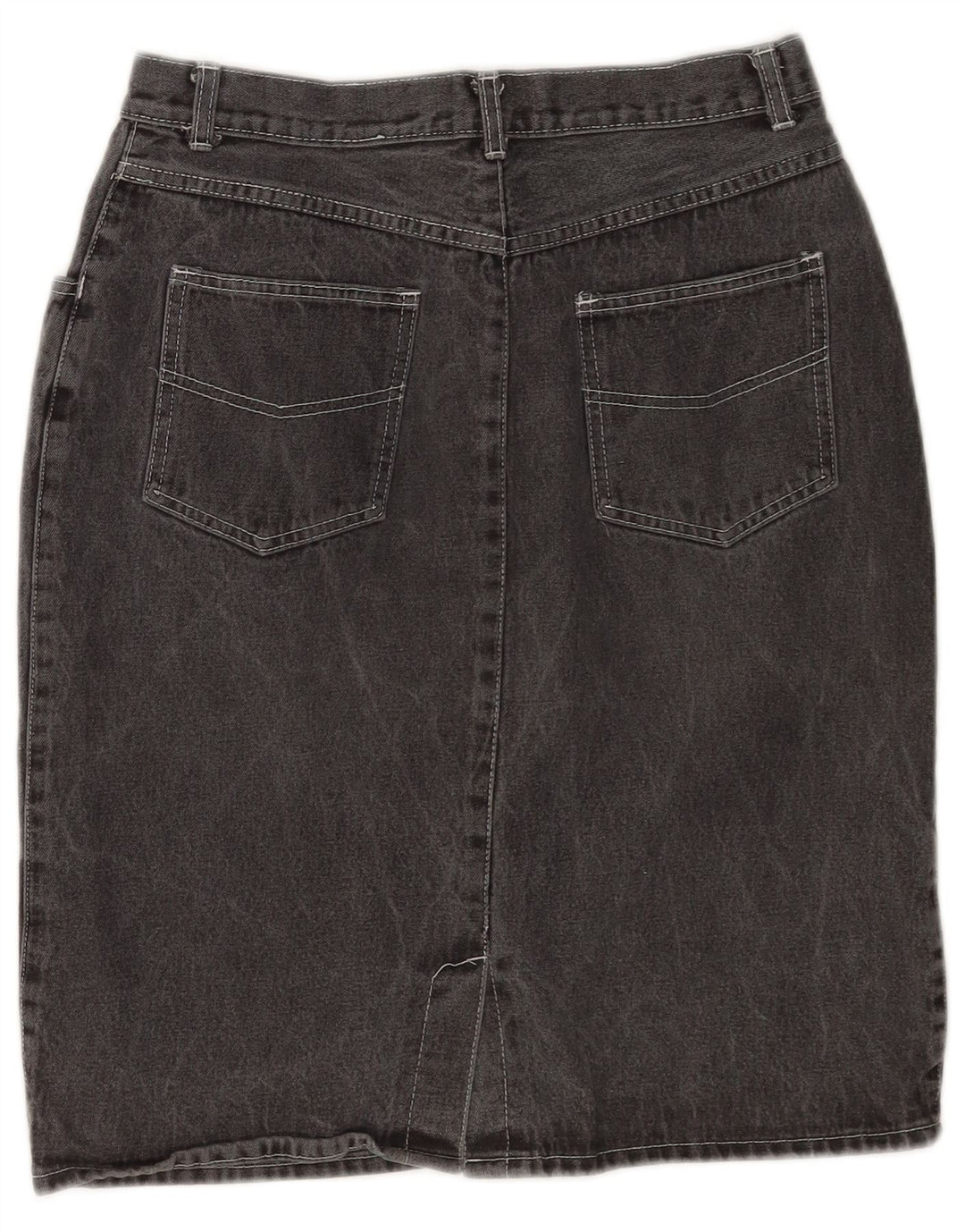 jupe en denim femme vintage IT 42 Moyen W28 Coton Gris