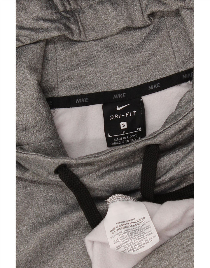 Nike Hommes Dri Fit Sweat à capuche Petit Gris Polyester