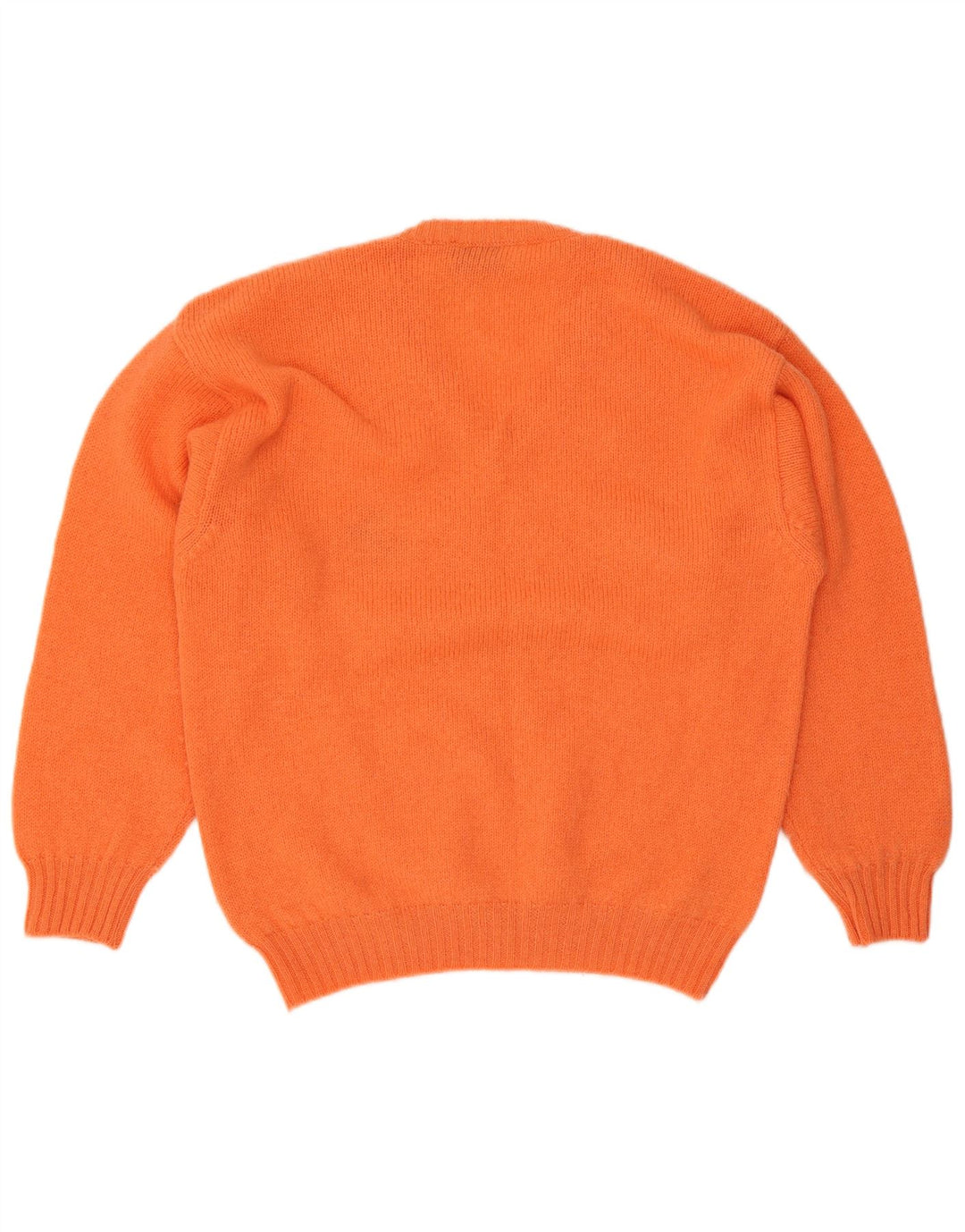 vintage Mens V-Col Jumper Pull Grande Laine Orange