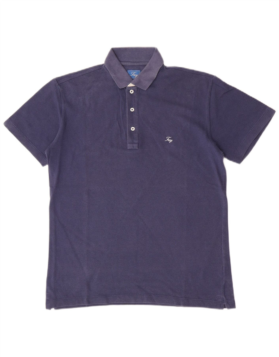 Fay Polo Homme Petit Bleu Marine Coton