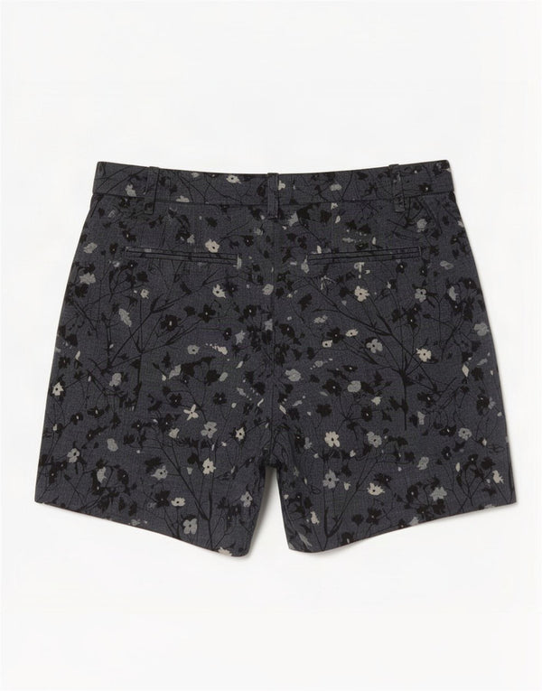 Gap Short Chino Taille Haute Femme US 4 Small W32 Bleu Floral Coton