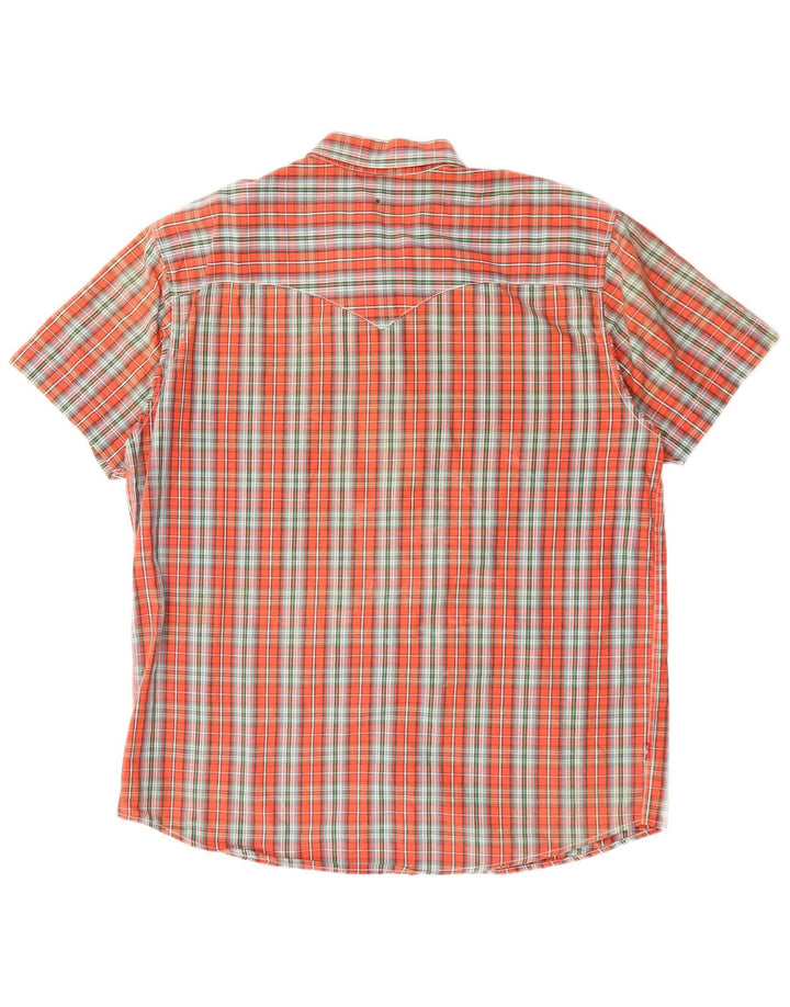 LEVI'S Chemise à manches courtes pour homme Coupe classique 2XL Rouge à carreaux