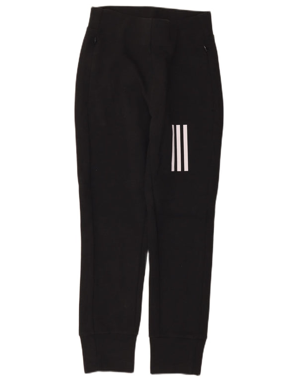 Adidas Pantalon de survêtement pour femme Joggers UK 4/6 XS Noir Coton
