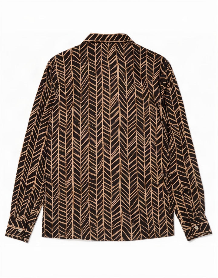 Iceberg Chemisier Femme IT 44 Soie Géométrique Noir Moyen