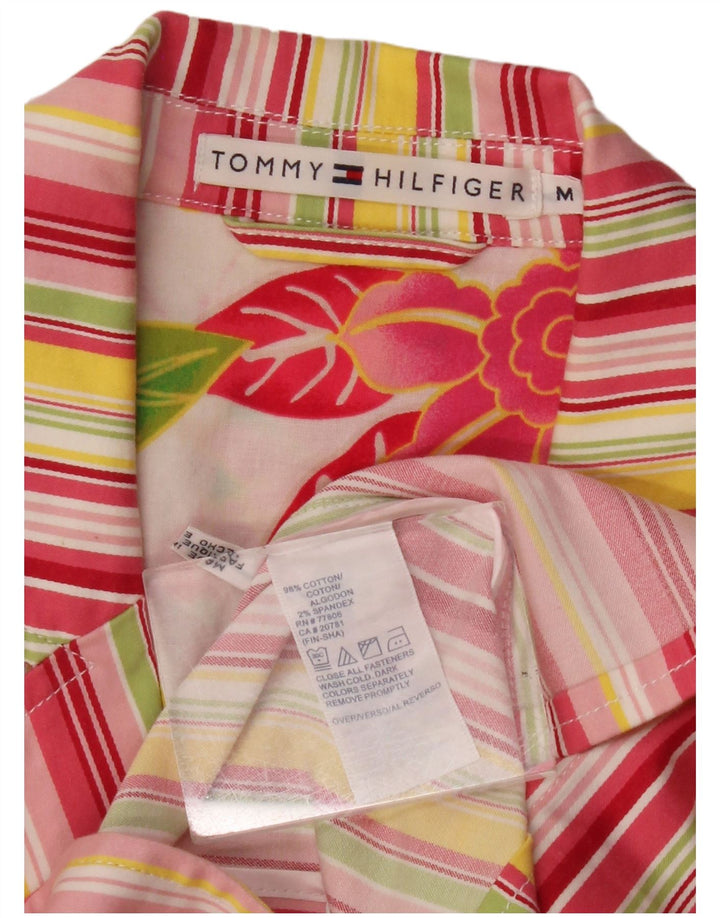 Tommy Hilfiger Veste blazer courte pour femme UK 12 Medium Multicolore Rayé