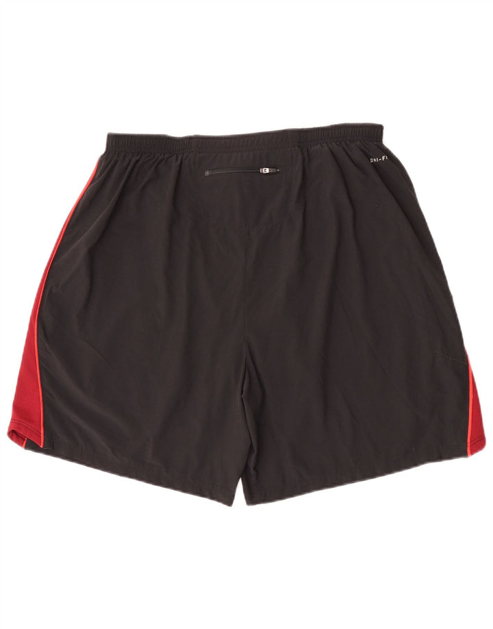 Nike Short de sport pour homme Large en polyester color block noir