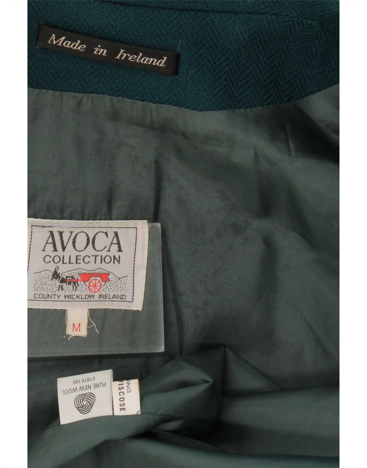 AVOCA Manteau ouvert pour femme UK 14 Medium multicolore à carreaux en laine vierge