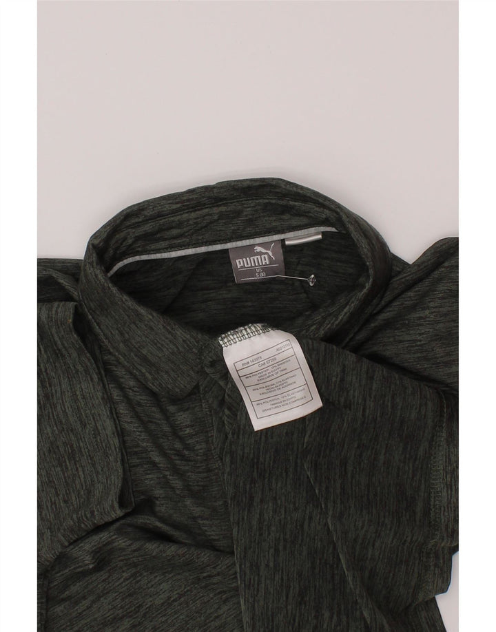 Puma Polo Garçon 7-8 Ans Petit Vert Moucheté Polyester