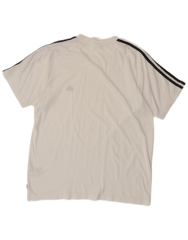 Adidas T-Shirt Homme Haut Grand Coton Blanc
