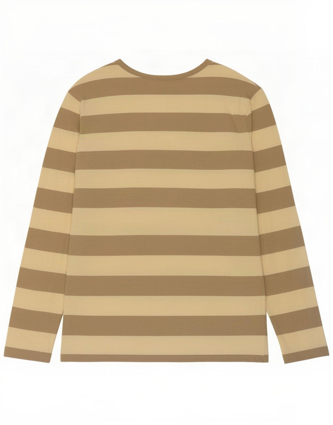 Gap Top Homme Manches Longues Coton Rayé Beige Moyen