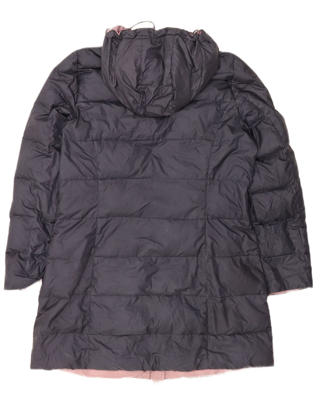 Dack's Manteau rembourré à capuche pour femme UK 16 Large Bleu Marine Polyester