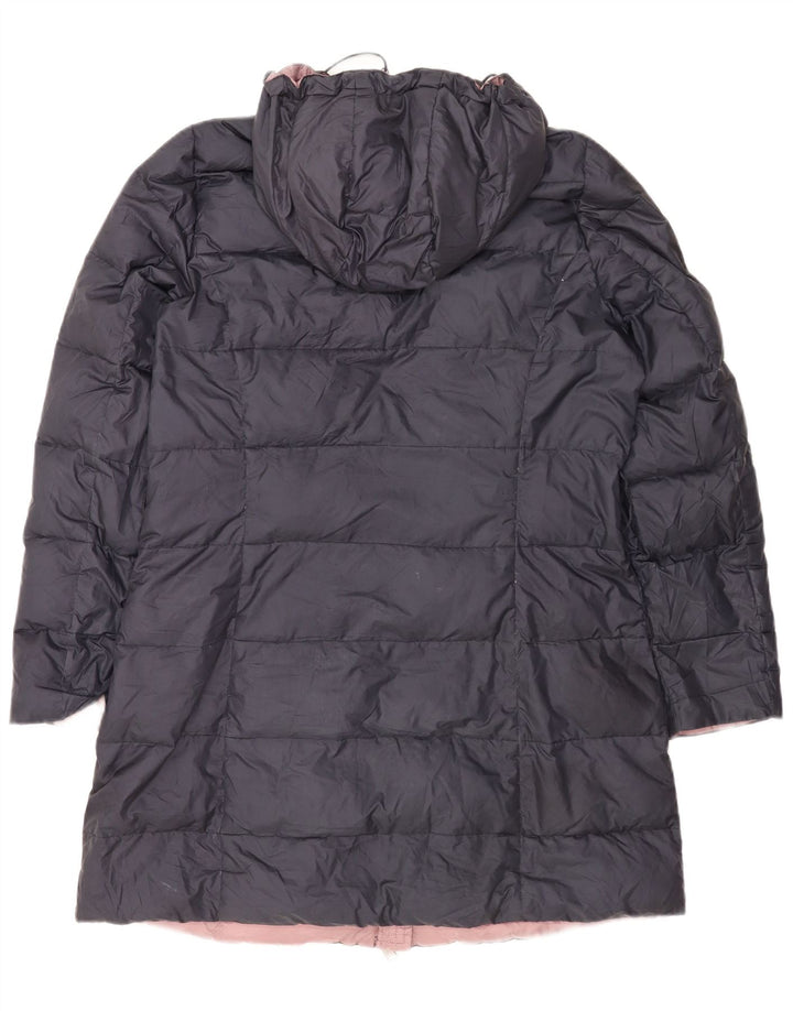 Dack's Manteau rembourré à capuche pour femme UK 16 Large Bleu Marine Polyester