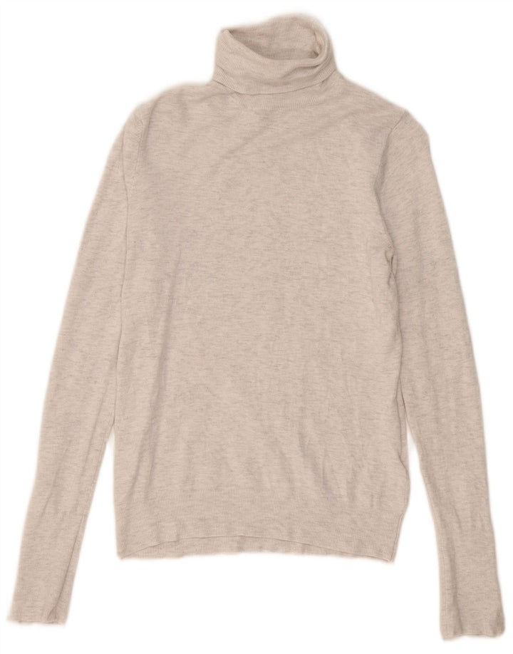 Zara Pull col roulé pour femme UK 12 Gris moyen