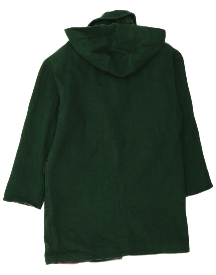 TALBOTS Duffle-coat à capuche surdimensionné pour femme US 8 Laine vert moyen